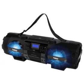 Naxa MP3 & CD Bass Reflex Boombox & PA System with Bluetooth