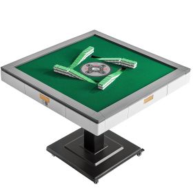 Automatic Mahjong Table with Wheels, 2 Sets of 42 mm Tiles (152 Pcs), Roller Coaster Style Mahjong-Table, Foldable and Automatic Shuffler, for Ho