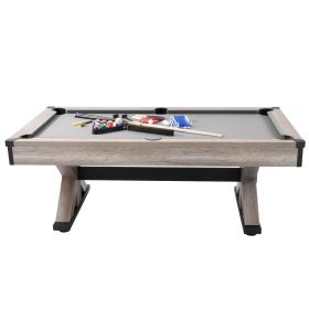 Billiards Table Combo Set, 7ft 3-in-1 Multi Game Table with Dining, Pool, and Tennis Table, Includes Full Set of Accessories