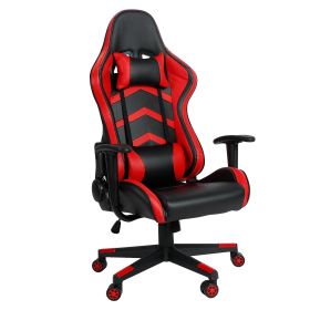 Gaming Racing Chair Ergonomic PC Computer Chair E-Sports Gamer Office Task Swivel Chair w/ Height Adjustment Headrest Lumbar Support 265lbs Load