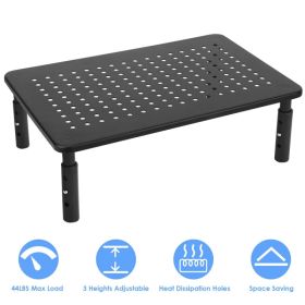 Monitor Stand Riser 3 Height Adjustable Desk Riser Organizer With Ventilation Holes (Option: 1Pc)