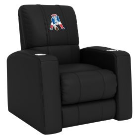 Relax Home Theater Recliner with New England Patriots Classic Logo (Material: Commercial Grade Synthetic Leather)
