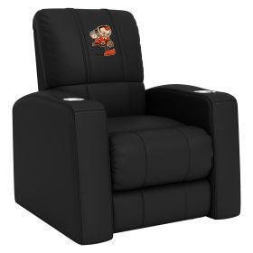 Relax Home Theater Recliner with Cleveland Browns Classic Logo (Material: Top Grain Leather *Custom Order 8 Week Lead time No Returns*)