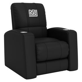 Relax Home Theater Recliner with New York Giants Classic Logo (Material: Top Grain Leather *Custom Order 8 Week Lead time No Returns*)