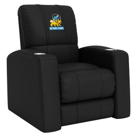 Relax Home Theater Recliner with Detroit Lions Classic Logo (Material: Commercial Grade Synthetic Leather)