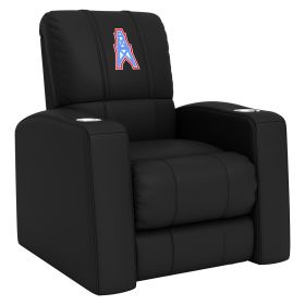 Relax Home Theater Recliner with Houston Oilers Classic Logo (Material: Commercial Grade Synthetic Leather)