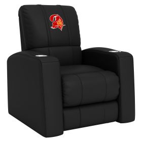 Relax Home Theater Recliner with Tampa Bay Buccaneers Classic Logo (Material: Commercial Grade Synthetic Leather)