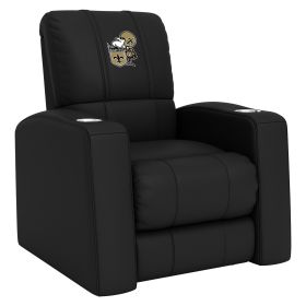 Relax Home Theater Recliner with New Orleans Saints Classic Logo (Material: Top Grain Leather *Custom Order 8 Week Lead time No Returns*)